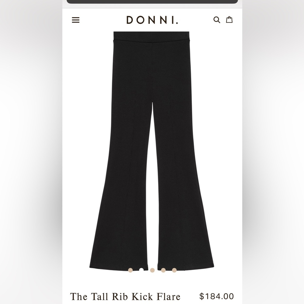 Donni rib kick flare, medium TALL